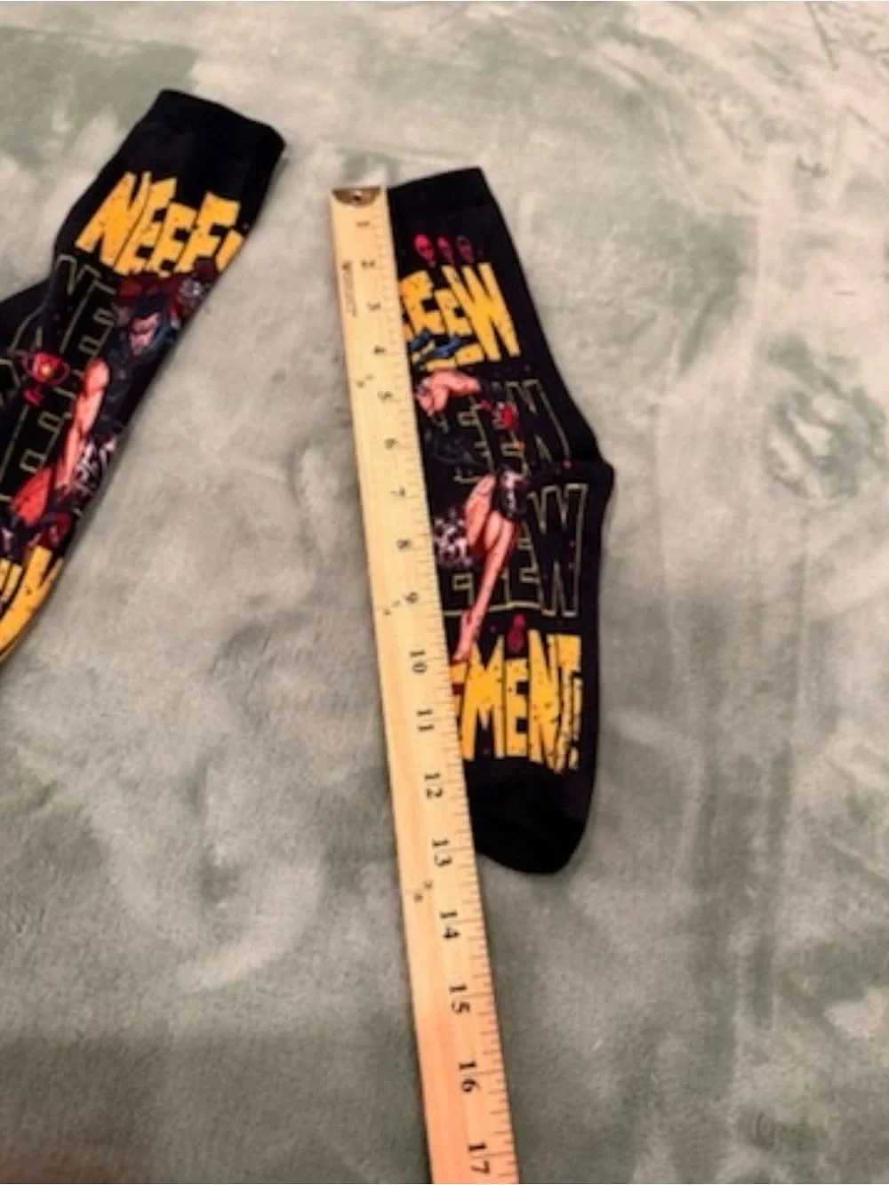 Dungeon Crawler Carl Inspired Crew Socks Black Graphic Novelty Adult New
